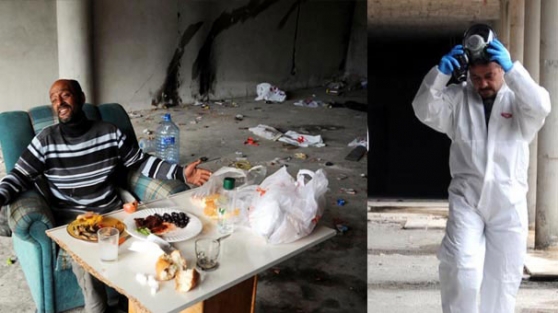 Ceset başında çilingir sofrası kurdu