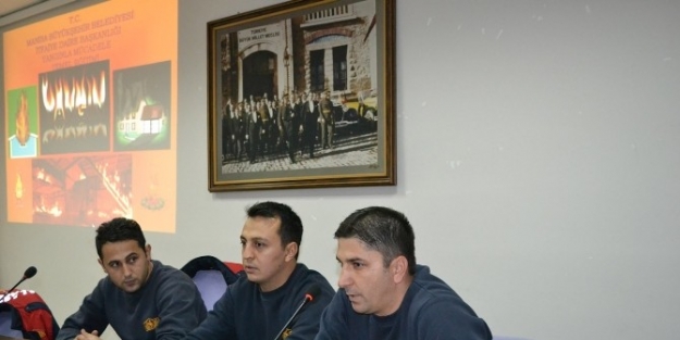 Kula İlçe Emniyet Personeline Yangın Söndürme Eğitimi