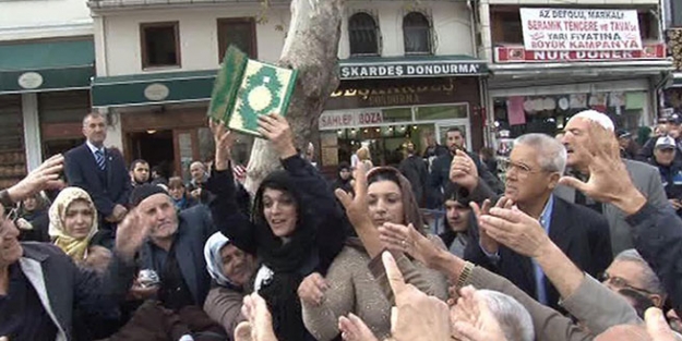 Kuran dağıtımında olay çıktı