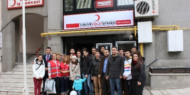 Edirne Gönüllüleri İle Türk Kızılayı El Ele