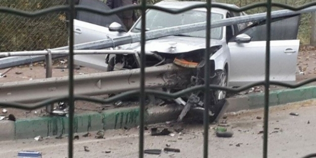 Bariyerlere ok gibi saplandı