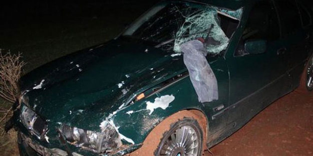 Çarptığı kişinin kopan bacağı sileceğine takıldı!