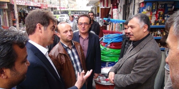 Kızıltepe’de Olaylar Sırasında Yanan İş Yerlerine Ziyaret