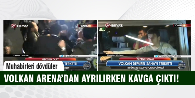 Volkan Arena'dan ayrılırken olaylar çıktı!