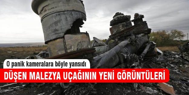 Düşen Malezya uçağının ilk görüntüleri!