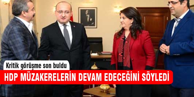 Kritik görüşme sonrası HDP'den açıklama