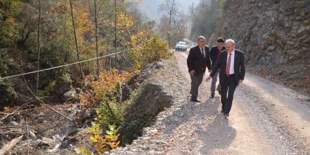 Genel Sekreter Uzun Yenice’de Köy Yollarında İncelemelerde Bulundu