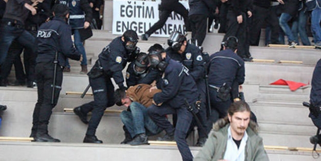 Bolu'da öğrencilerin protestosunda olaylar çıktı