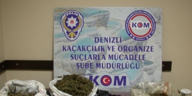 Denizli’de Üç Kilo 570 Gram Esrar Ele Geçirildi