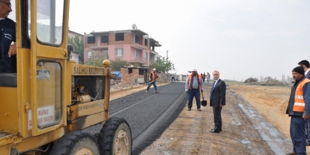 Başkan Kayda Asfalt Çalişmalarini Yerinde İnceledi