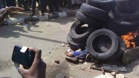 Adamı diri diri yaktılar