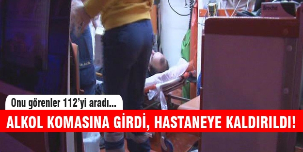 Bursa'da alkol komasına giren adam hastanelik oldu!