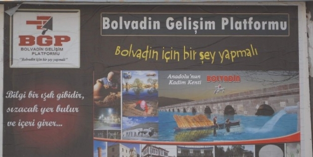 Bolvadin Gelişim Platformu Çalişmalarini Bilboardlarda Tanıttı