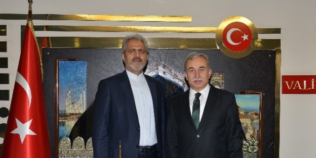 İran Büyükelçisi Ali Reza Bikdeli’den Vali Büyük’e Ziyaret