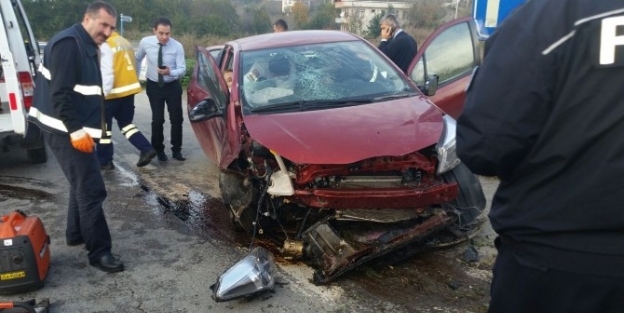 Akçakoca’da Trafik Kazası: 1 Yaralı