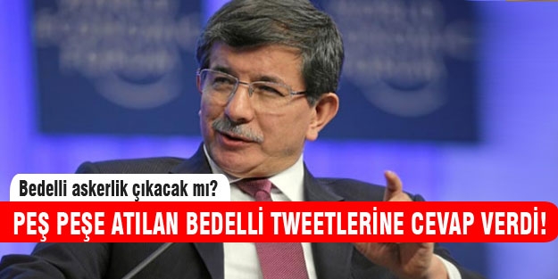 Davutoğlu'ndan bedelli sorularına politik cevap