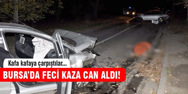 Bursa'da feci kaza can aldı