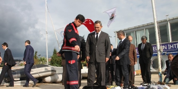 İtfaiye Müdürlüğüne Alınan Kurtarma Botu Hizmete Girdi