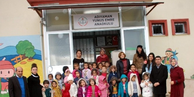 Adıyaman’da, Anaokulu Öğrencilerinden Örnek Davranış