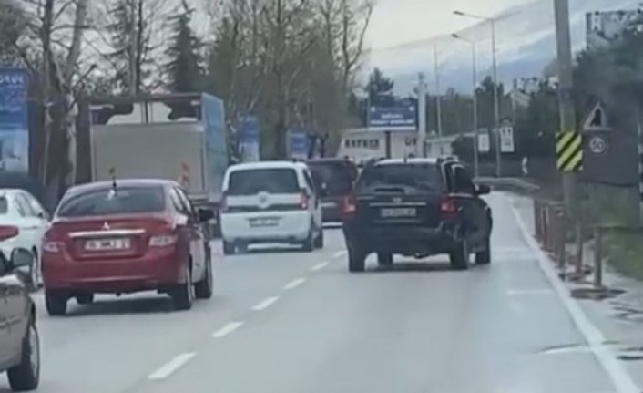 Bursa'da cip trafikte yan yan ilerledi