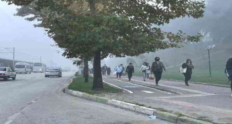 Bursa'da yoğun sis hayatı olumsuz etkiledi