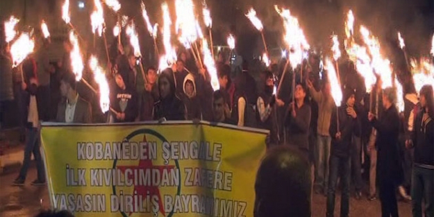 PKK'nın yürüyüşüne polis müdahalesi