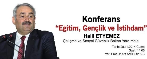 Çalişma Ve Sosyal Güvenlik Bakan Yardımcısı Sayın Halil Etyemez, Beü’nün Konuğu Olacak