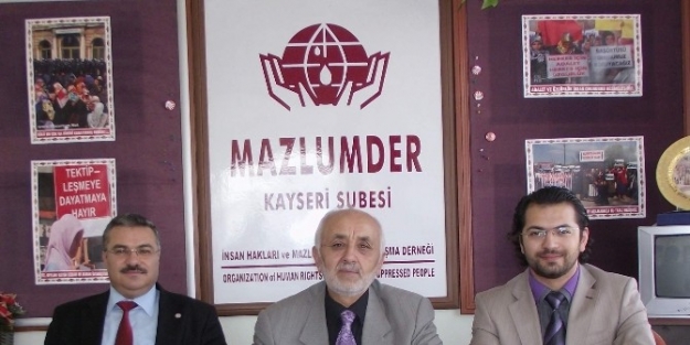 Mazlum-der Kayseri Şubesi Başkanı Ahmet Taş