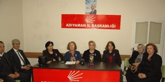 Chp Kadın Kollarından, 25 Kasım Açıklaması