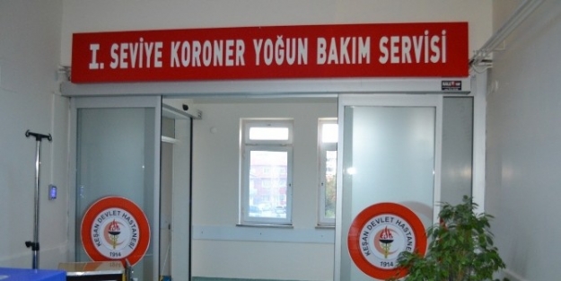 Keşan Devlet Hastanesi’ne Koroner Yoğun Bakım Ünitesi Yapıldı
