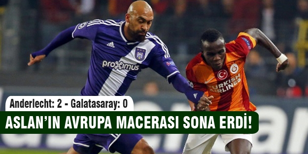 Galatasaray Avrupa'ya veda etti!