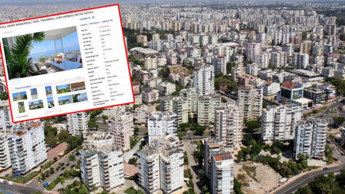 Antalya'da 1 yıllık peşin aylık 130 bin liraya kiralık daire