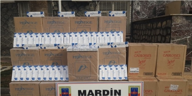 Mardin’de Kaçak Sigara Ele Geçirildi