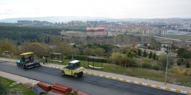 Çomü’de Asfaltlama Çalişmalari Başladı