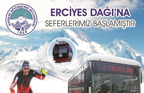 Erciyes’e Otobüs Seferleri Başlıyor