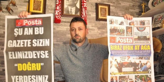 Balıkesir’de Yerel Gazete, Büyükşehir Danışmanlarını Protesto Ederek Sayfasını Kararttı