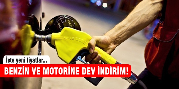 Benzin ve motorinde görülmemiş indirim