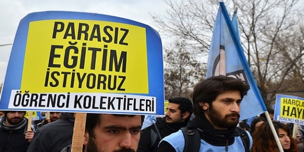 Öğrencilerden harç protestosu!