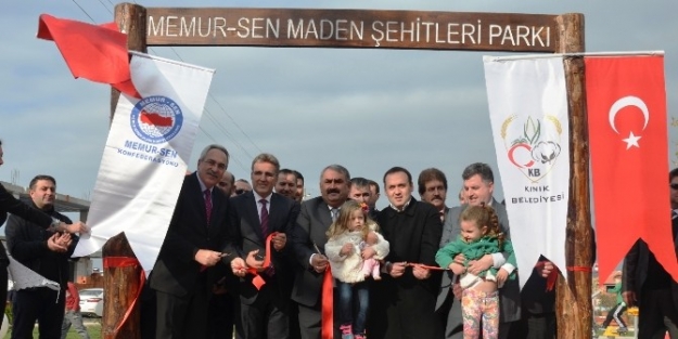 Kınıklı Maden Şehitleri Parkta Ölümsüzleşti