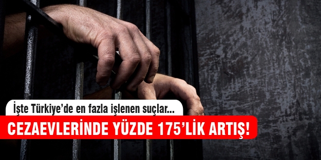 Cezaevlerinde 10 yılda yüzde 175'lik artış!