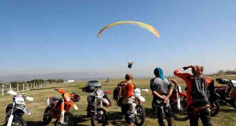 Bursa'da motocross şov nefesleri kesti