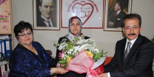 Müftü Cihan Bedensel Engelliler Derneği’ni Ziyaret Etti