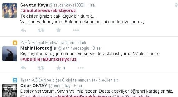 Aibü’de Öğrencilerin Kapalı Durak İsyani