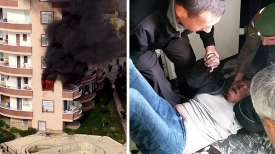 Canını tehlikeye atarak kadını kurtardı