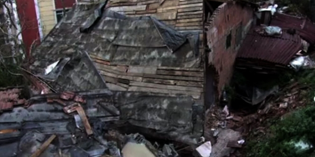 İstinat duvarı çöktü! 1 işçi yaralı