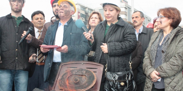 Bursa'da kömürlü maden eylemi!