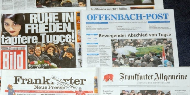 Tuğçe’nin cenaze töreni Alman basınında