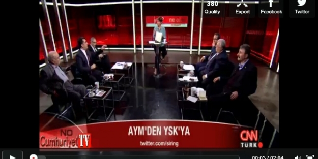 Canlı yayında baraj tartışması