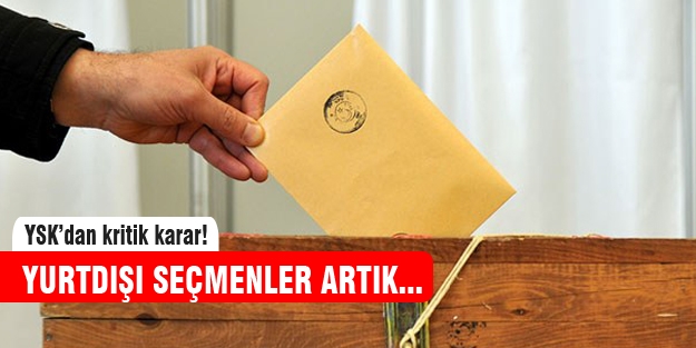 YSK'dan seçim için yeni karar