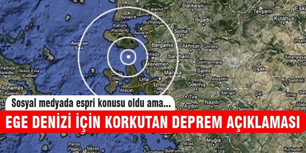 Ege Bölgesi için korkutan deprem uyarısı!